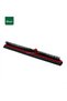 Plastic Floor Wiper with Black Single Foam Rubber and Brush 50cm Red - 3