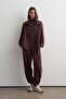 Striped Air Bomber Jacket Claret Red - 2