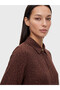 Two Mt Shop Quality Lcw Everyday Brown Dobby Women's Shirt Tunic - 3