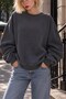 Women's Oversize Sweatshirt Empathy 3D Printed Smoked – Crew Neck, 3 Thread Raster Fleece - 3