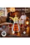 Safar Series Dallah Vacuum Flask 1L Double Wall Stainless Steel Arabic Coffee Pot Silver Gold S1018VG - 6