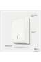 C-Fold Dispenser Large Paper Towel Holder for Washrooms White - 2