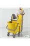 Single Mop Bucket Trolley 22L Yellow - 5