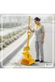 Upright Broom and Dustpan Set Dust Pan for Home Yellow - 6