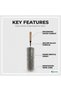 Slim Bottle Cleaning Brush with Wooden Handle and Hanging Hook 50cm Grey - 3