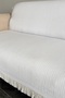 Pack of 2 170X210 cm Cotton Sofa Sofa Bed Cover with Front Fringe Non-Slip Multi-Purpose Cover - 5