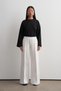 Wide Leg Trousers Ecru