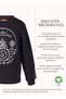 Organic Graphic Printed Anthracite Winter Boys' Sweatshirt - 4