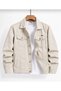 Men's Jean Denim Standard Fit Pocketed Buttoned Jeans Jacket