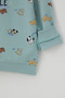 Baby Boy Tracksuit Set with Fun Puppies Pattern, 9 Months - 3 Years, Water Green - 8
