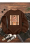 Sonbahar Mix Printed Oversize Cotton Basic Sweatshirt - 2