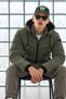 Men's Sports Hooded Winter Khaki Puffer Jacket - 4