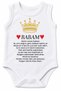 Canim Babam Written 100% Cotton Printed Baby Bodysuit Short Sleeve