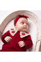 Baby Girl Strawberry Collared Jumpsuit Set 0–3/3–6/6-9 Months - 3