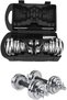 MAXSTRENGTH 15kg Dumbbell Weights Set for Durability and Performance, Includes Convenient Carry Case – Ideal for Weightlifting Bodybuilding and Training
