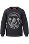 Organic Graphic Printed Anthracite Winter Boys' Sweatshirt - 3