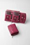 Genuine Leather Large Internal Volume Snap Fastener Women's Wallet Fuchsia - 65281