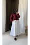 Terry Cotton Skirt with Pockets - White