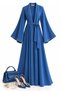 Abaya with Pearl Detailing on the Front and Sleeves - Saks