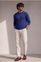 Classic Wool-Blend Crew Neck Men's Knitwear Sweater - 3