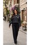 Women's stone detailed round neck stylish knit sweater - 4