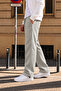 3 Threaded Side Piping, Adjustable Bagg Men's Stone Sweatpants with Stopper on the Legs - 3