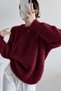 Women's Crew Neck Soft Fuzzy Knit Sweater
