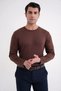 Comfort Fit Cotton Crew Neck Long Sleeve Cocoa T-Shirt Ts 892 - 3