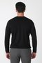 Comfort Fit Shoulder Model Long Sleeve Flexible Cotton Black T-Shirt Ts 933 - 6