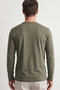 100% Cotton Single Jersey Basic Men's T-Shirt Compact Combed Cotton Soft Fabric Regular Fit Anti-Sweat Long Sleeve Khaki Sportsman Biker T-Shirt Body - 6