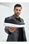 Zrj155 High Quality Zippered Men's Casual Sneakers - Black and White - 2