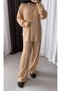 Self-Patterned Trouser Suit - 1907 - Stone - 2