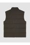 Ozmarka New Season Khaki Regular Fit Stand Collar Men's Puffer Vest - 6