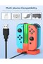 محطة شحن FYOUNG لوحدات التحكم Joy-Con الخاصة بجهاز Switch OLED - محطة شحن مع كابل USB من النوع C - أسود - 5