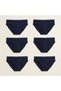 Young Men's Cotton 6-Pack Navy Blue Color Slip-Ons Bb2840 - 4