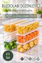 6X1,3 Lt. Refrigerator Organizer Freezer Storage Container Microwave Refrigerator Suitable Organizer Transparent