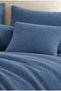 Muslin Duvet Cover Set 100% Cotton Single Size |   Petrol Blue |   Sheets with Sheets - Cream Sheets - 3