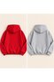 Unprinted Plain Unisex 2-Piece Hooded Three-Thread Sweatshirt Pack - 2