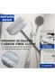 Floor Scrub Brush, 3-In-1 Tile Tub Floor Scrubber with Adjustable Long Handle Shower Cleaner Brush and 3 Detachable Replacement Brush Heads for Cleaning Bathroom Kitchen Walls Tub Tile - 2