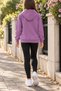 Lila Girl's Floral Embroidered Hooded 3 Thread Sweatshirt 24986 - 4