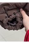 Kamernaz Quilted Pattern Double Button Short Coat-En2221 Light Brown - 5