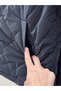 Kamernaz Quilted Pattern Double Button Short Coat-En2221 Black - 6