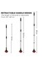Floor Scrub Brush, 2-In-1 Tile Tub Floor Scrubber with Adjustable Long Handle Shower Cleaner Brush and 3 Detachable Replacement Scrubber Heads for Cleaning Bathroom Kitchen Walls Tub Tile - 4
