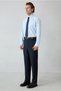 4 Drop Relaxed Fit Comfortable Cut Woolen Pointed Collar Elastic Waist Patterned Suit - 5