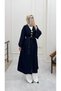 Monaco Brooch Detailed Denim Kimono - 3