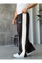 Written Stripe Detailed Baggy Tracksuit W Brown