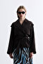 Brown Short Trench Coat