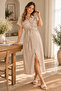 Plnl5862 – Natural Muslin Shirt Dress - Beige - 2