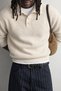 Men's Oversize Polo Collar Buttoned Wool Knit Sweater - 2
