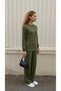 Women's Knitwear Set Relaxed Fit Wide Leg Long Sleeve Knitted Two-Piece Set - 6